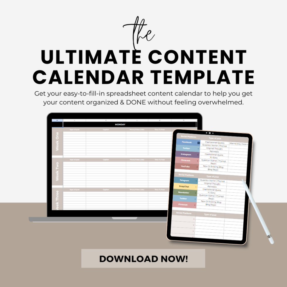 Content Calendar Template Download: Organize Your Content